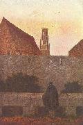 Caspar David Friedrich By the townwall oil